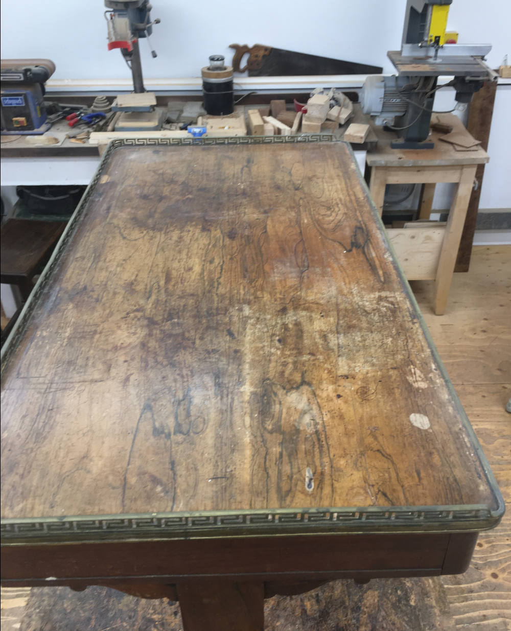 Antique dining table repair