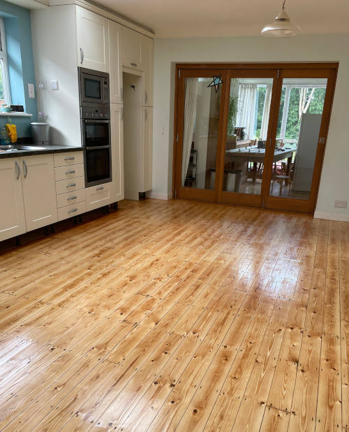Wooden floor resurfacing